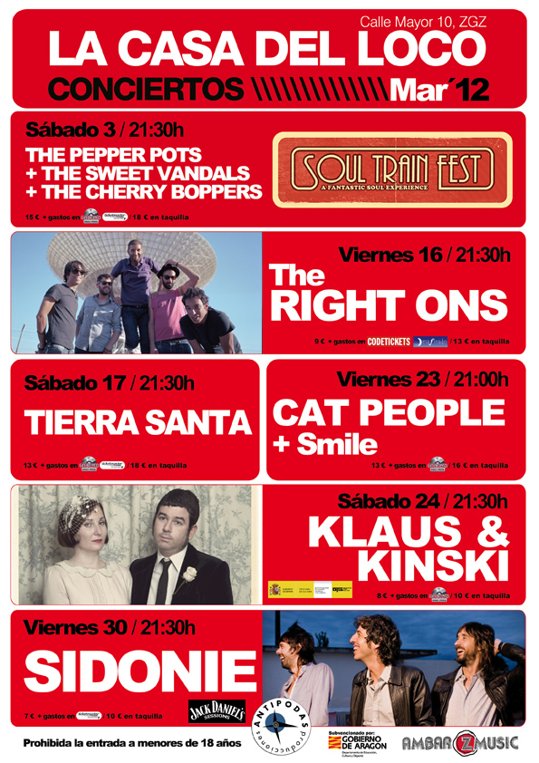 Cartel Casa Loco Marzo